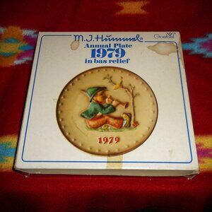 M.J. Hummel Goebel 1979 Vintage Collectors Plate 9th Annual HUM 272 W. Germany